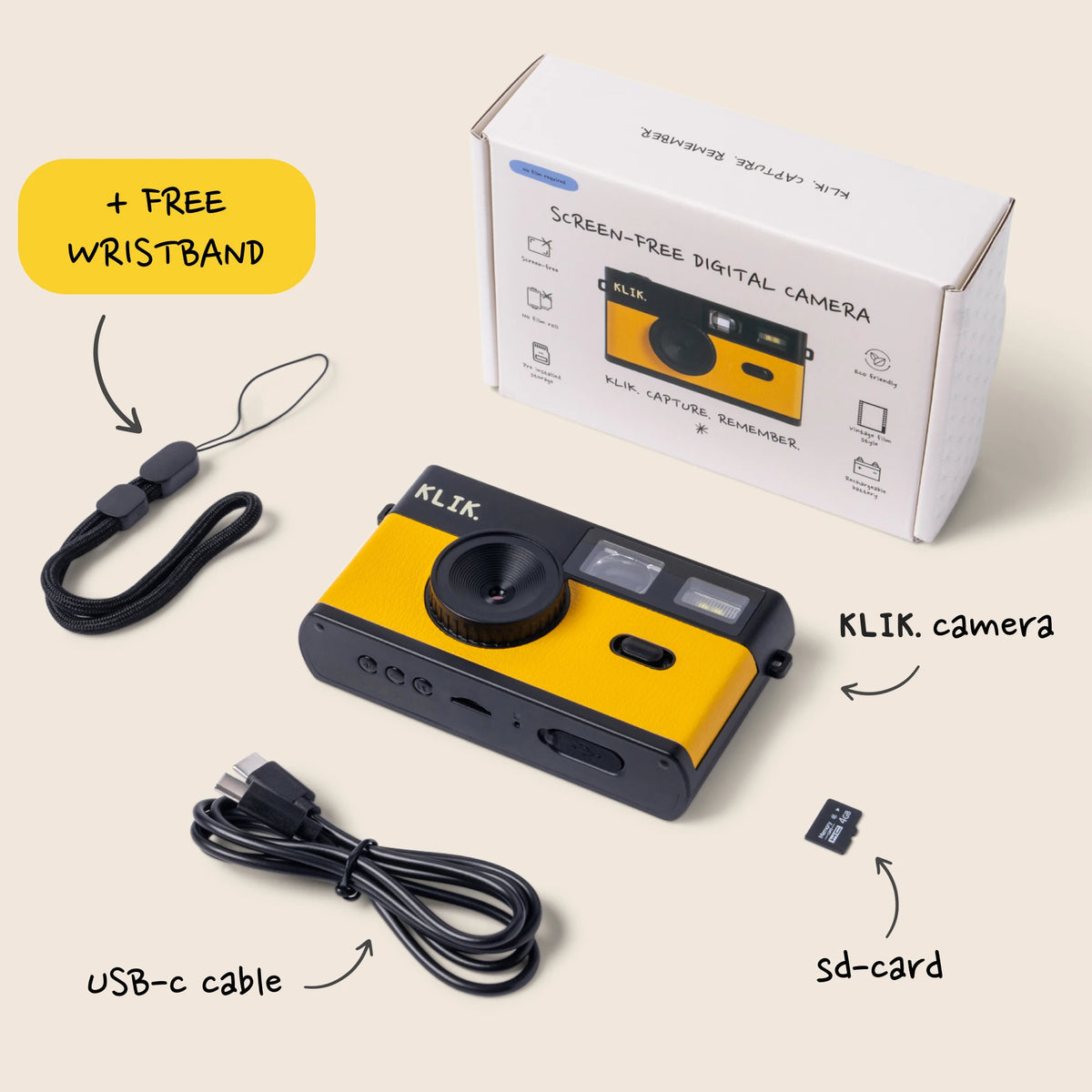 Jaune – Contenu de la boîte
